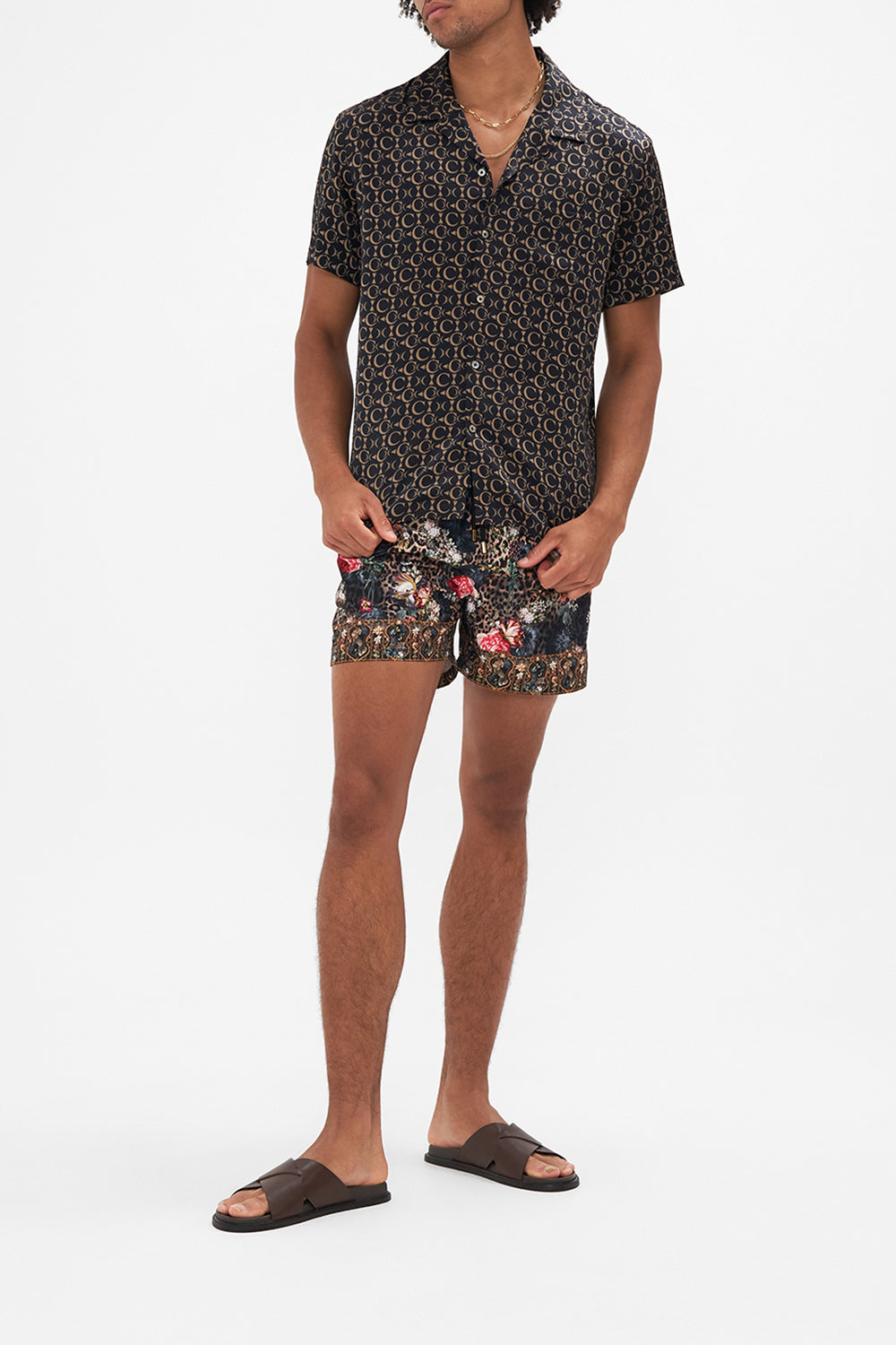 SHORT SLEEVE CAMP COLLARED SHIRT A NIGHT AT THE OPERA