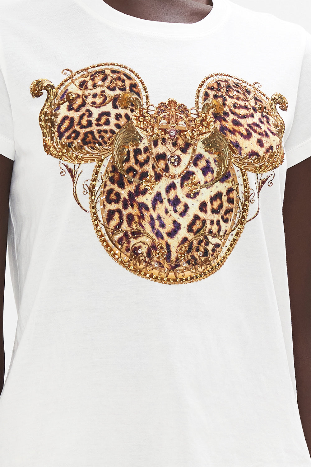 SLIM FIT ROUND NECK T-SHIRT MICKEY TAKES A TRIP