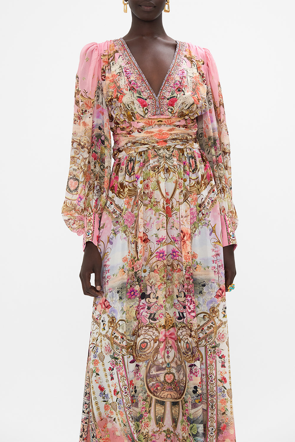 LONG DRESS WITH BLOUSON SLEEVE MINNIE MOUSE MAGIC