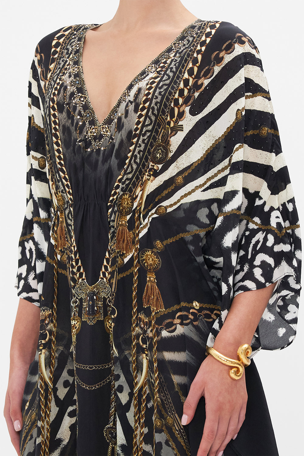 GATHERED WAIST KAFTAN UNTAMED ROYALTY