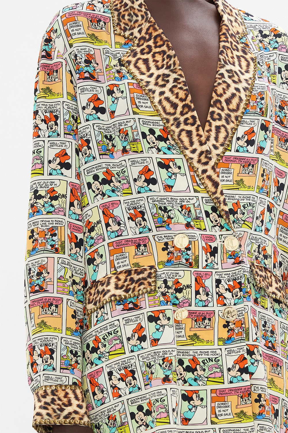 DOUBLE BREASTED SOFT JACKET A TRIP DOWN THE COMIC STRIP