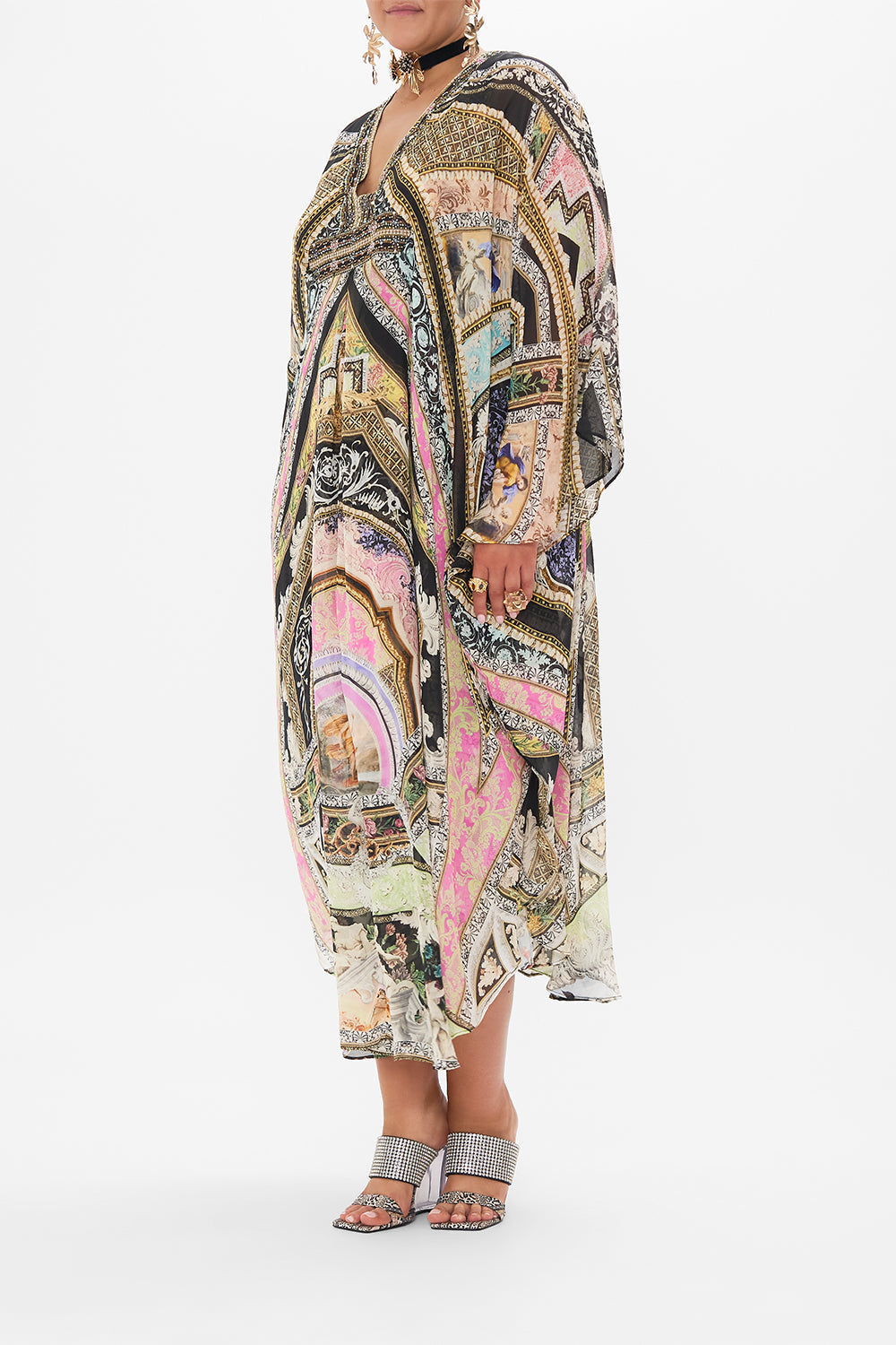 LONG KAFTAN WITH WAIST DETAIL FLORENCE FIELD DAY