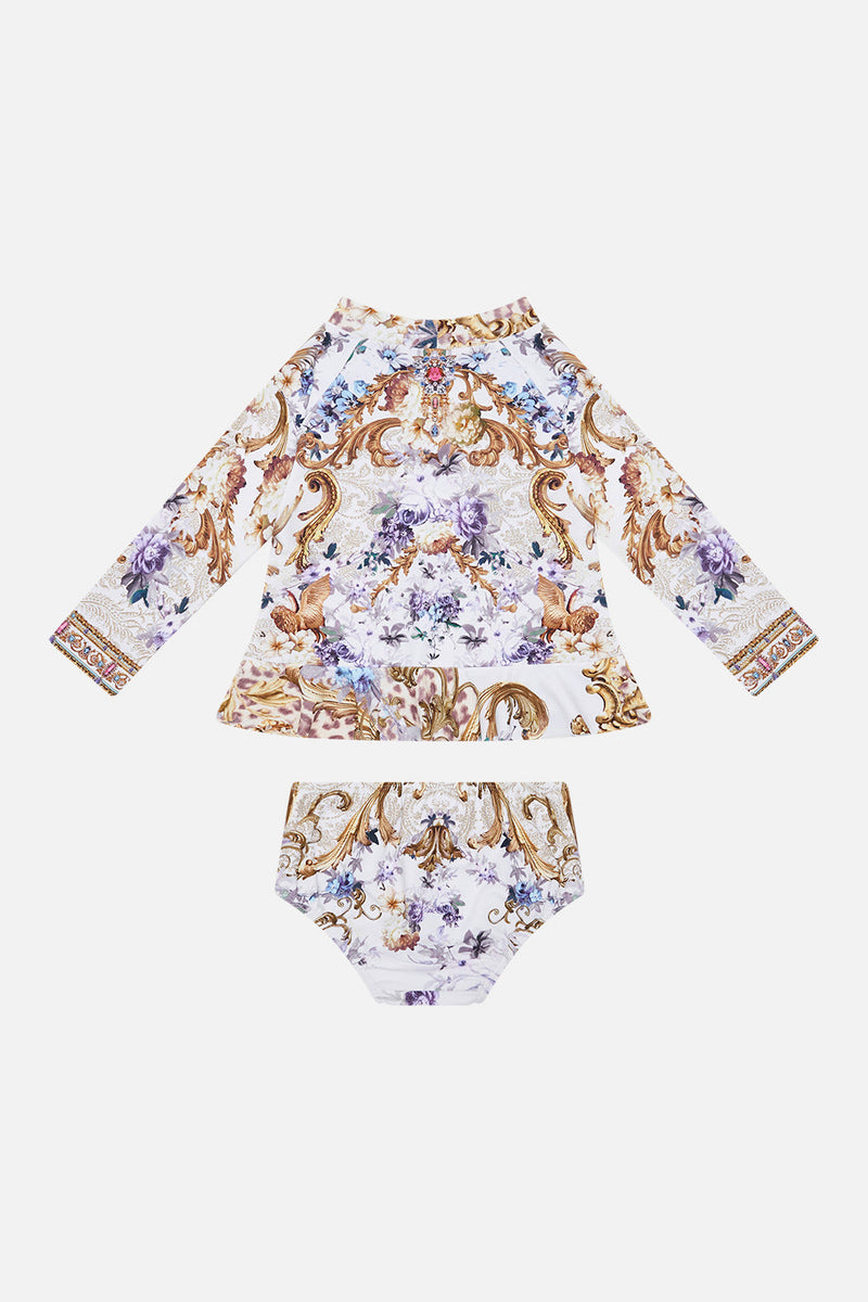 BABIES RASHIE SET WITH BABYLOCKED EDGES FAITH, LUCK & JUSTICE main image 1