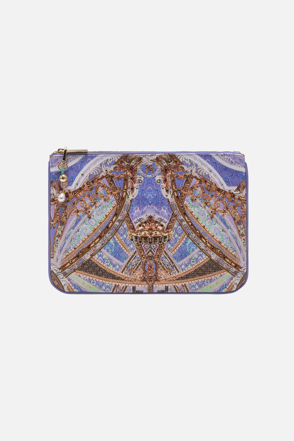 CAMILLA small clutch in Guilded Pleasures print
