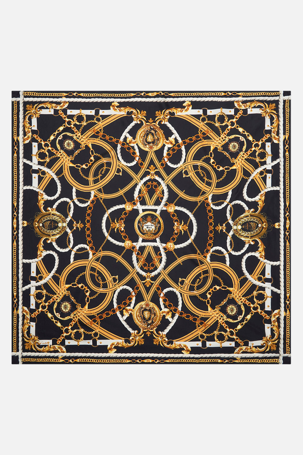 Product view of CAMILLA silk scarf in Coast to Coast orint