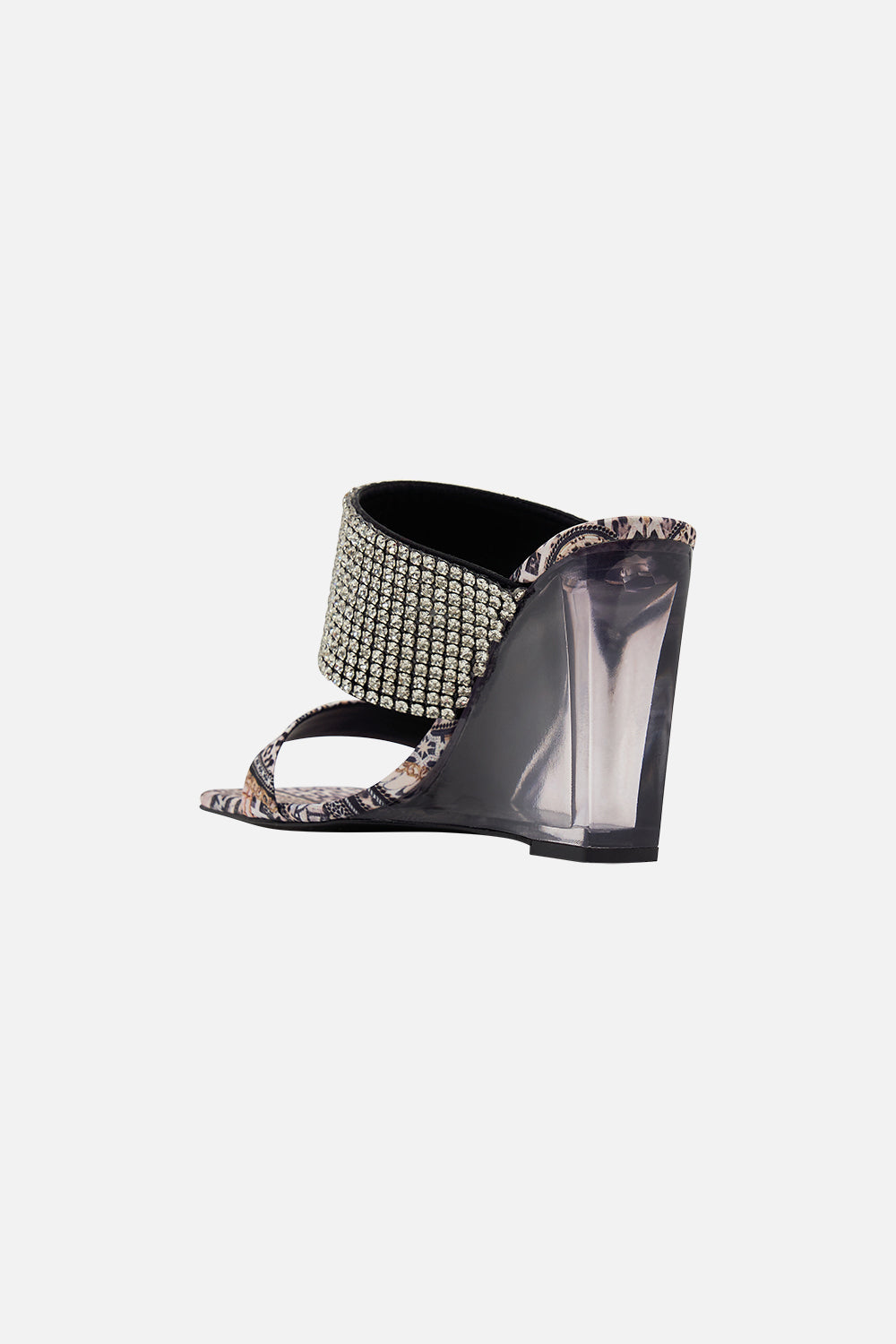 Product view of CAMILLA persepx mules in Mosaic Muse print