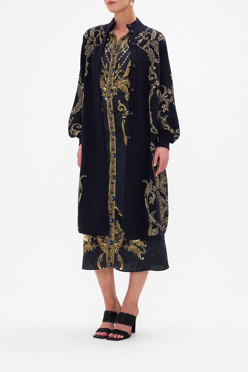 Product view of CAMILLA merino wool knit in Moonlight Melodies