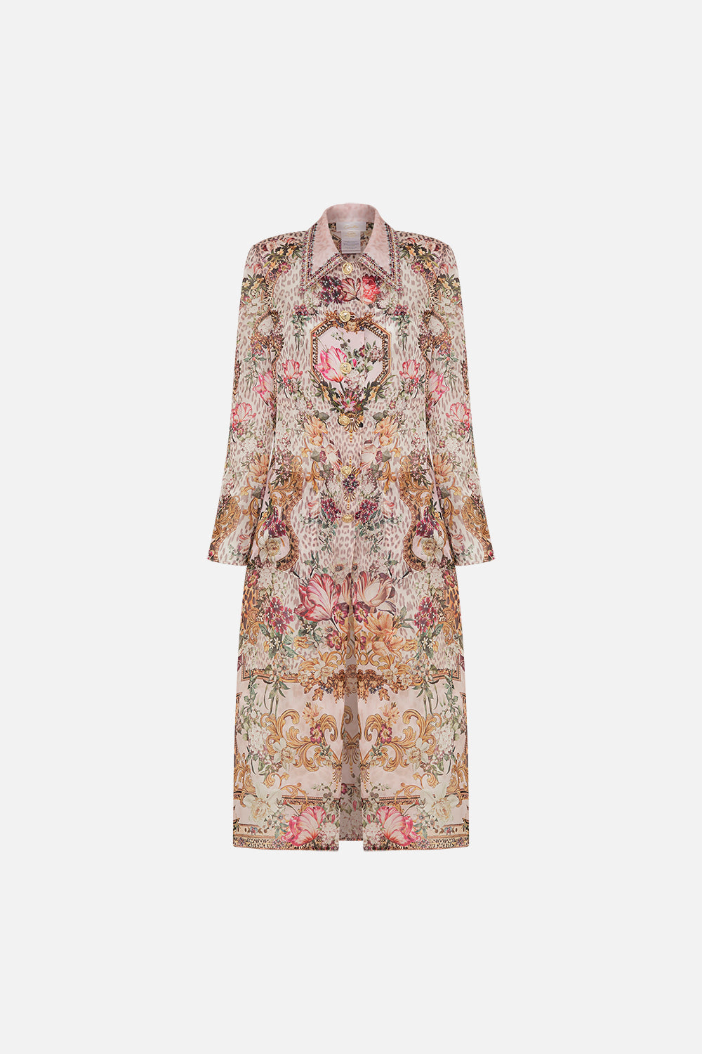 LONG BUTTON FRONT COAT BAMBINO BLISS