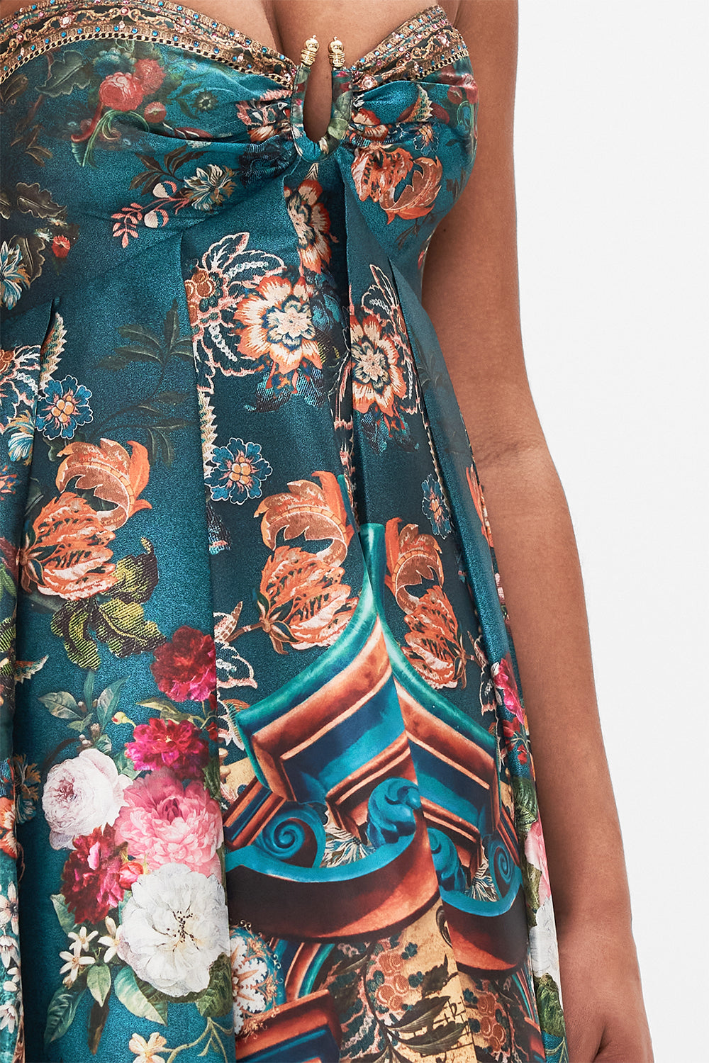 STRAPLESS MAXI DRESS VERDIS WORLD