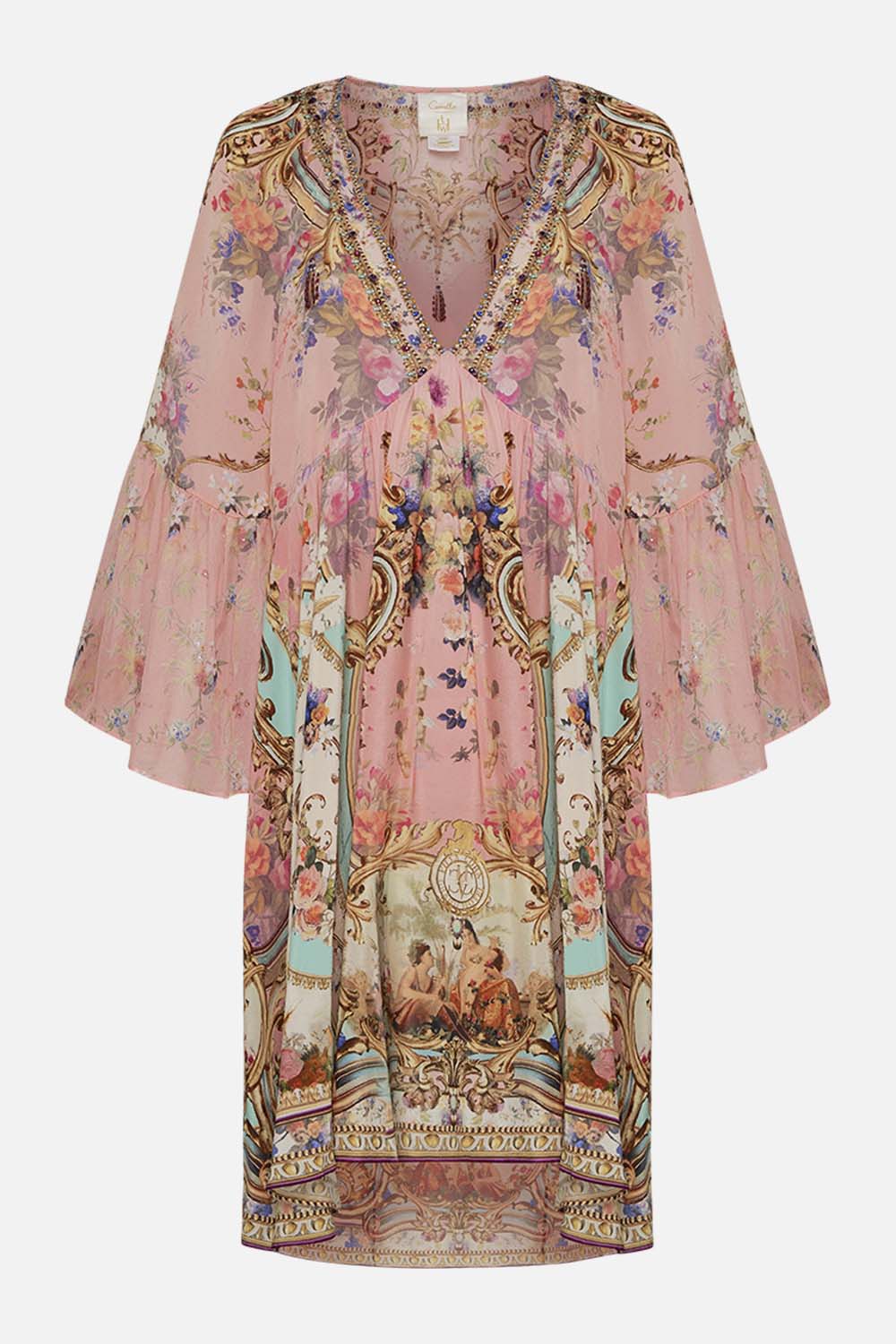 A-LINE RUFFLE SLEEVE DRESS LETTERS FROM THE PINK ROOM