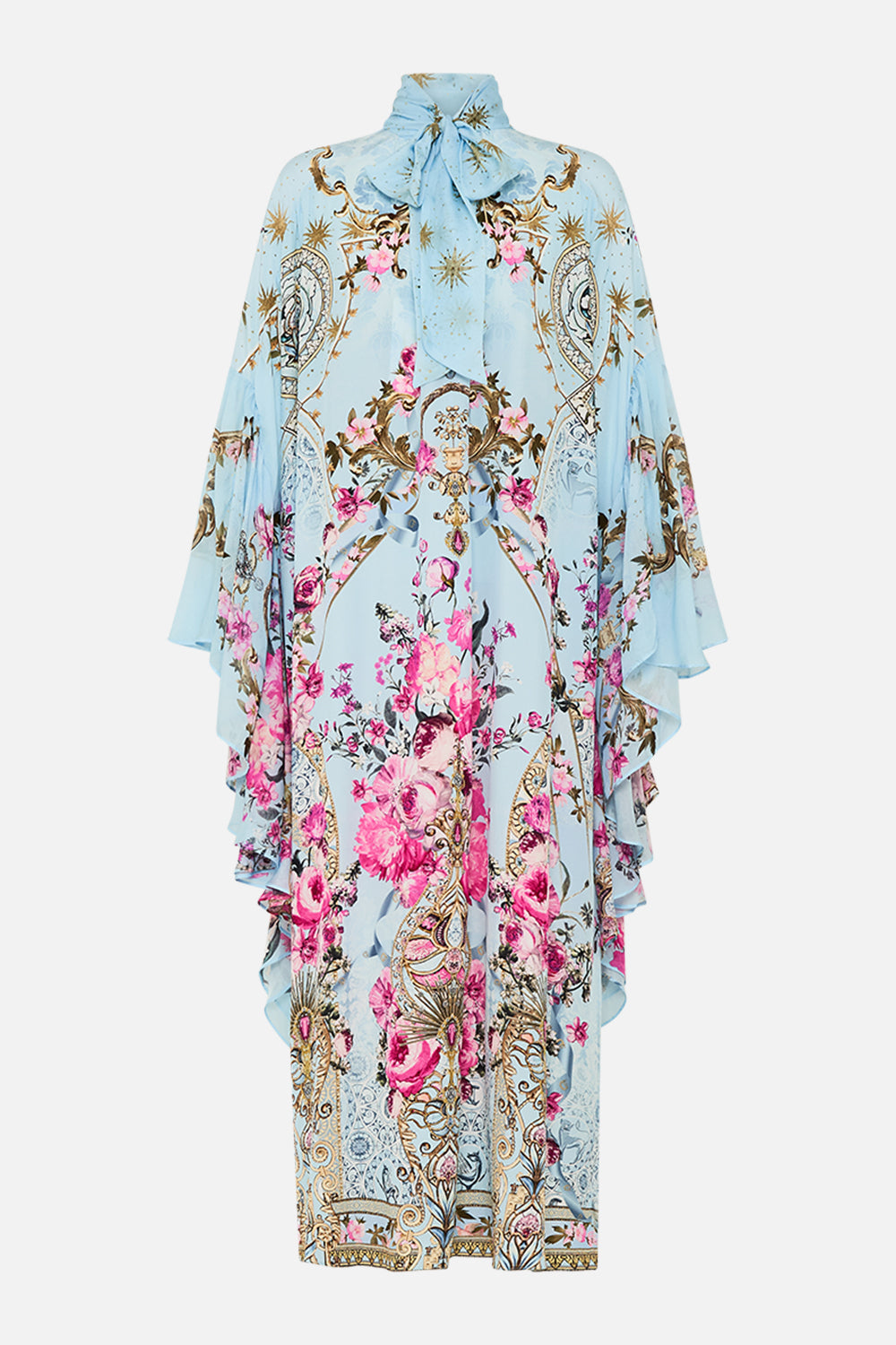 CAMILLA silk kaftan in Down The Garden Path print