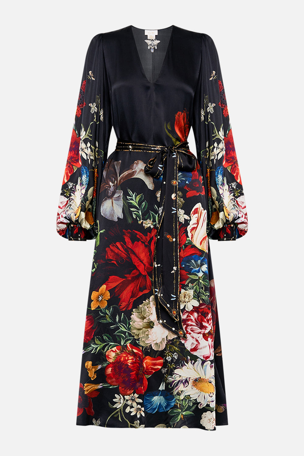 CAMILLA floral print mini dress in A Still Life print