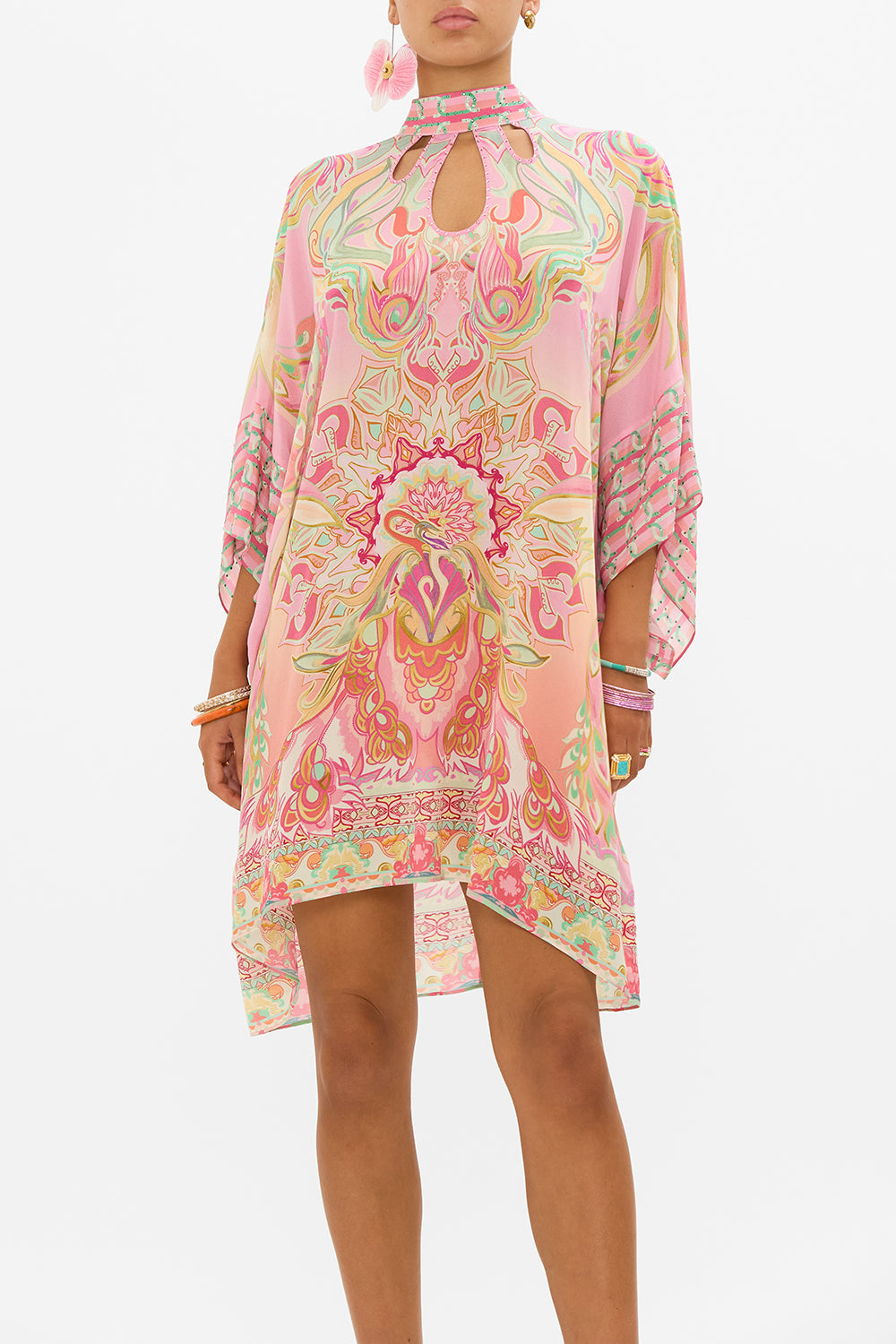 CAMILLA silk kaftan in Tea With Tuchinski print