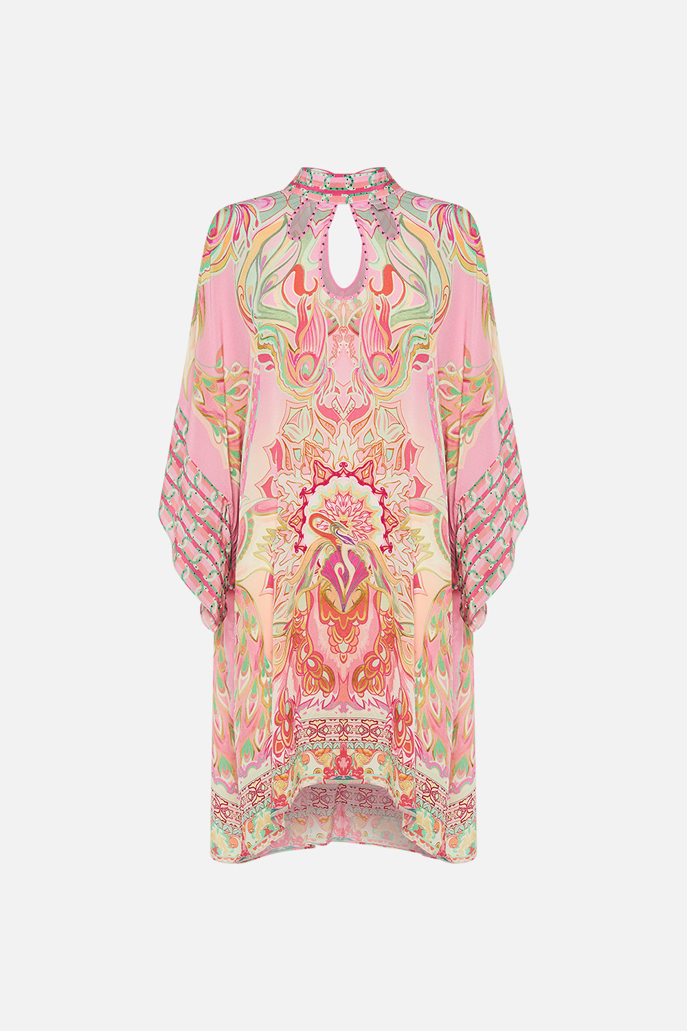 CAMILLA silk kaftan in Tea With Tuchinski print