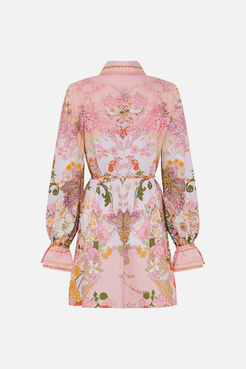 CAMILLA floral shift shirt dress in Clever Clogs print