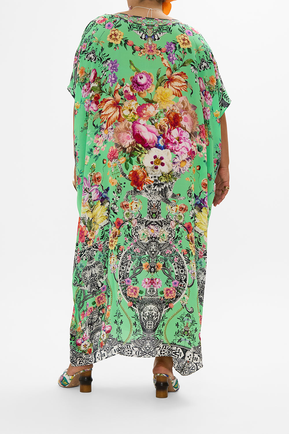 ROUND NECK KAFTAN PORCELAIN DREAM