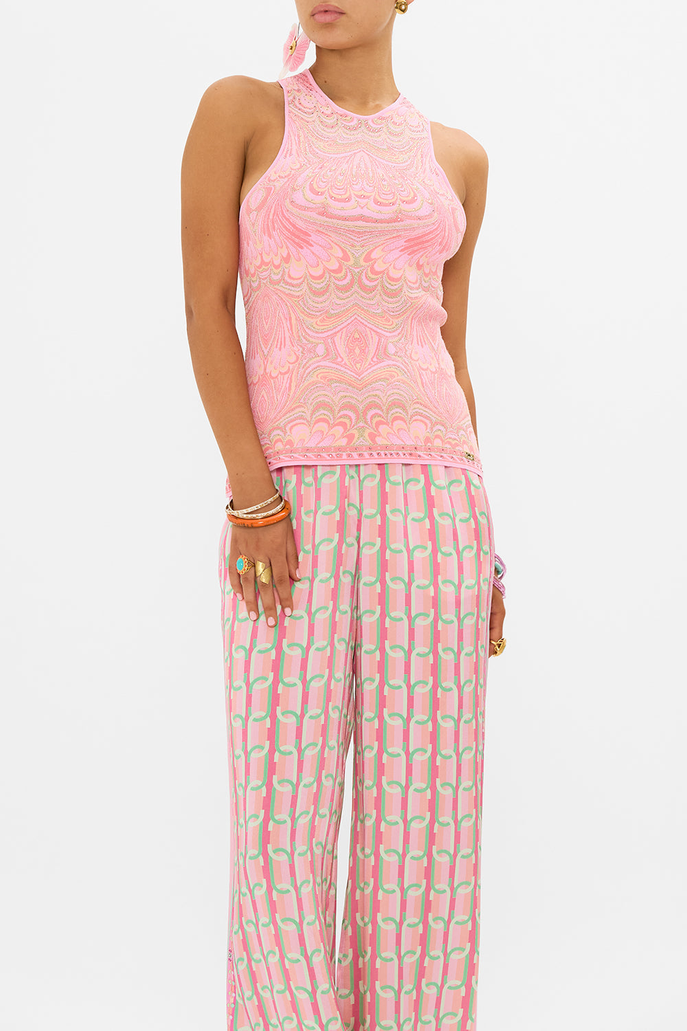 CAMILLA knit in Tea With Tuchinski print