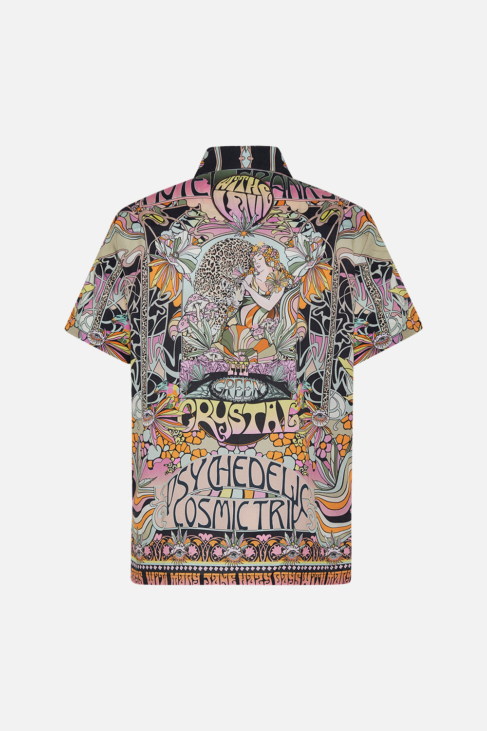 Hotel Franks by CAMILLA mens shrt sleeve shirt in Day Trippin print