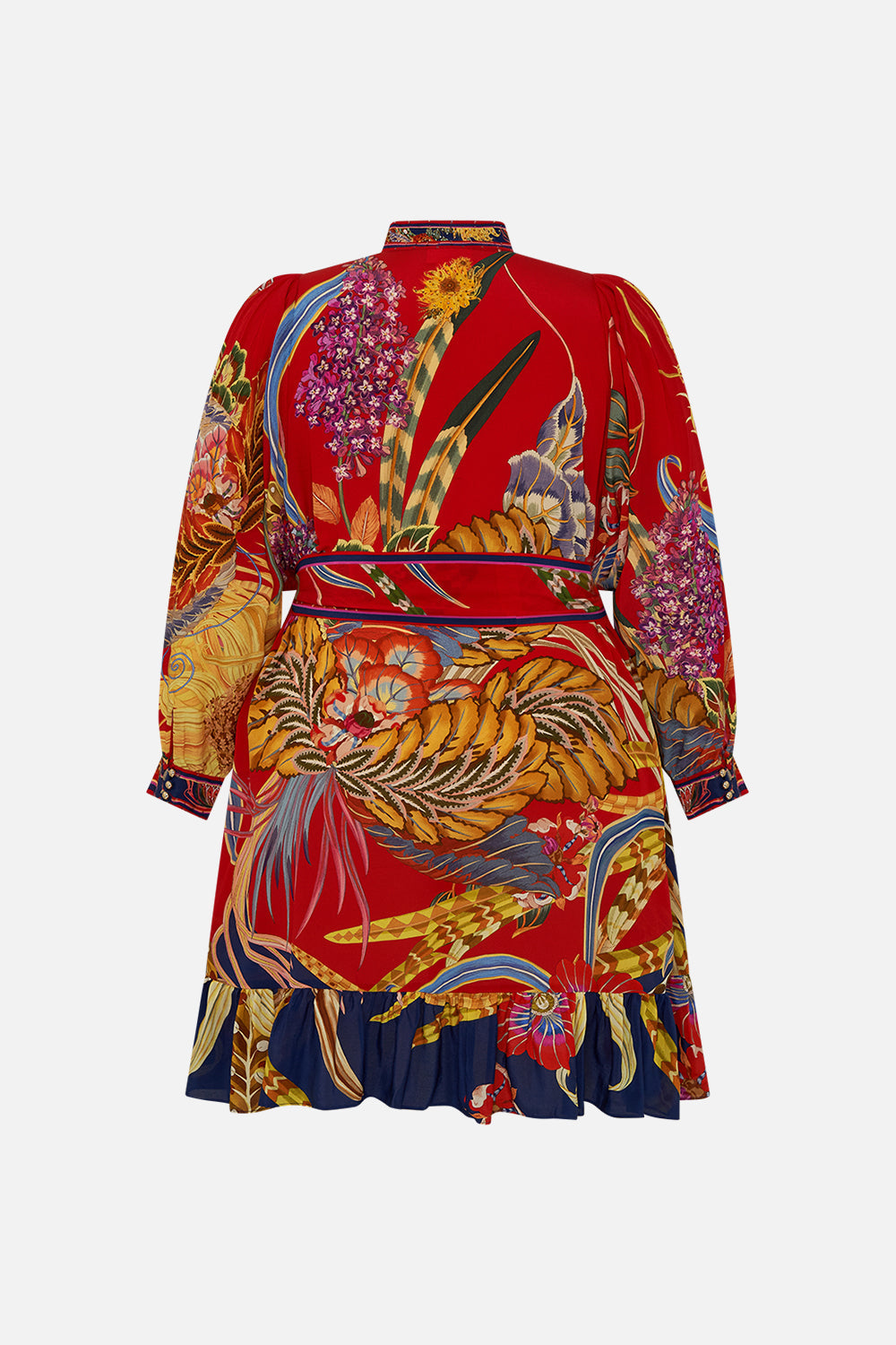 CAMILLA silk shirtdress in Through Vincents Eyes print