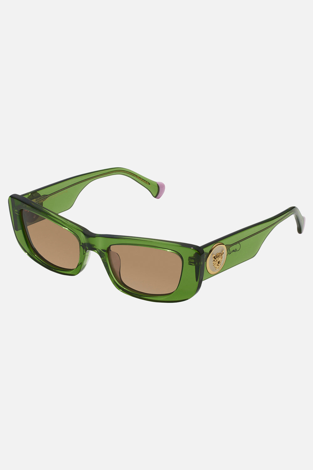Product view of CAMILLA green designer sunglasses