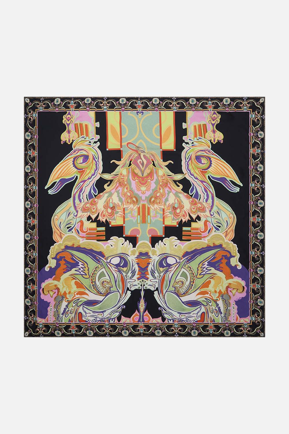 CAMILLA silk scarf in Club Cinemania print