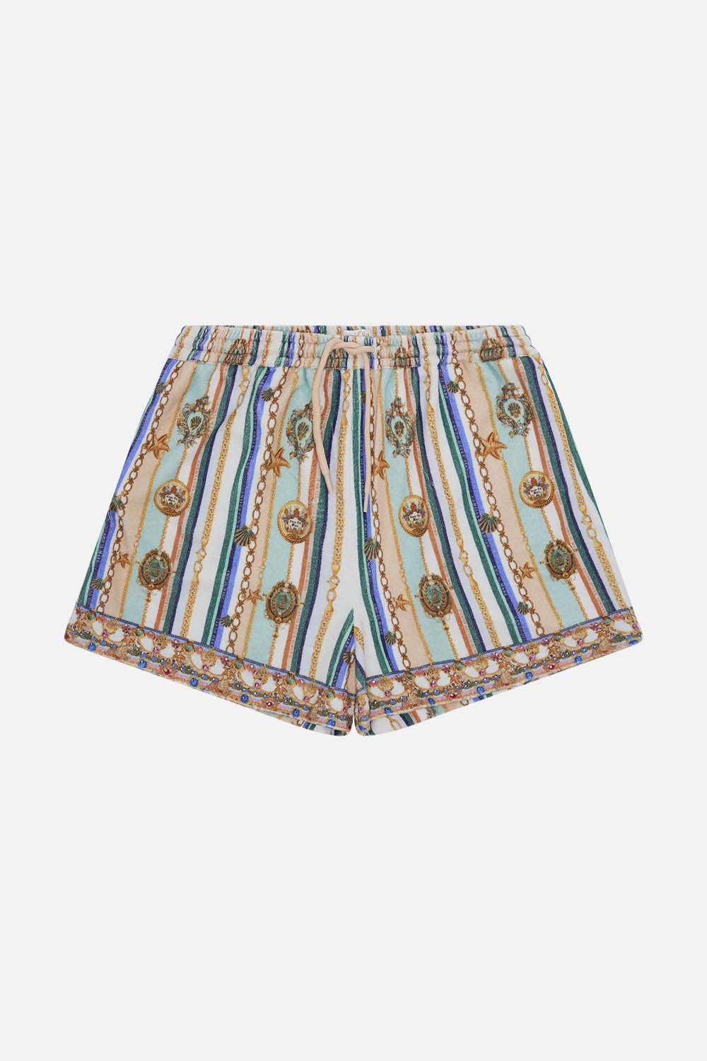 Product view of MILLA BY CAMILLA kids shorts in Amalfi Lullaby print