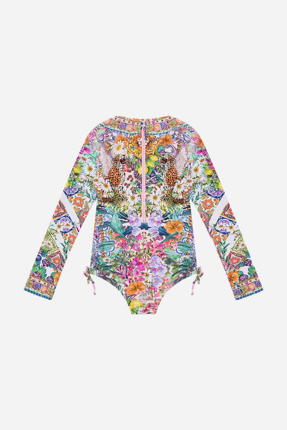 Product view of Milla By CAMILLA kids paddlesuit swimsuit in Flowers Of Neptune print