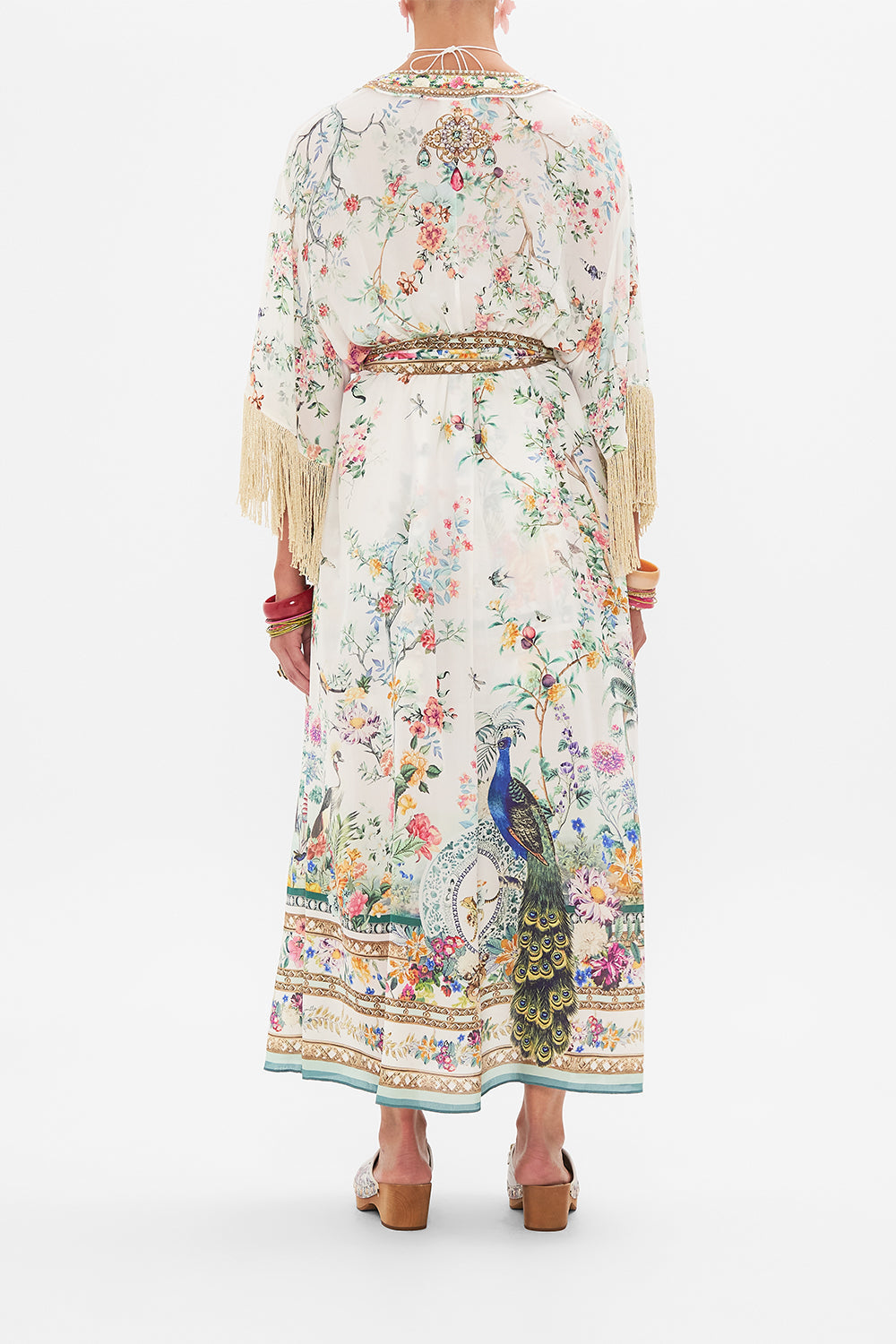 CAMILLA layer in Plumes and Parterres print