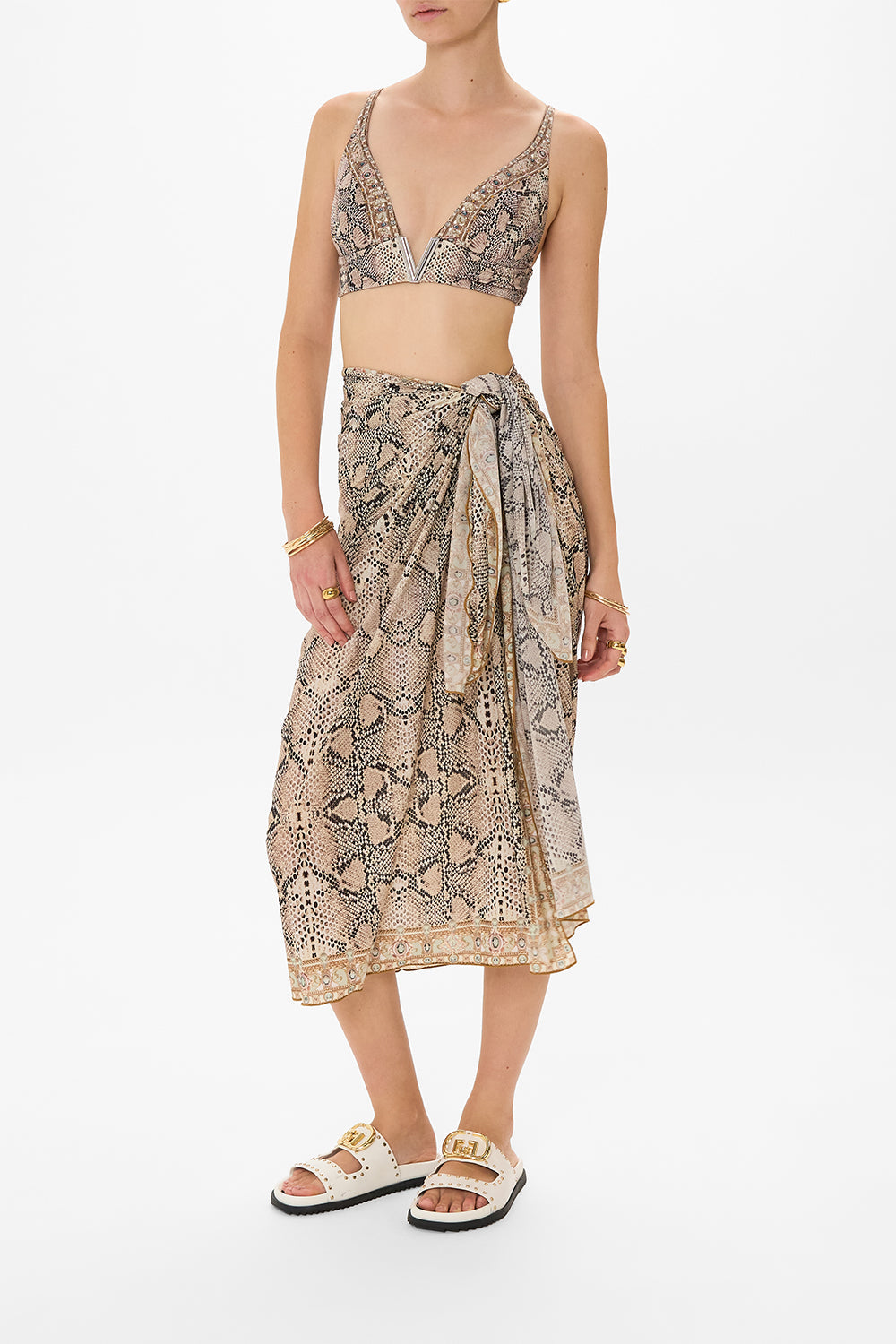 CAMILLA resortwear sarong in Looking Glass Houses print