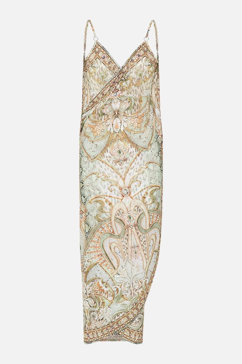 SARONG WITH STRAPS AND TRIM DETAIL HEART OF A DRAGON