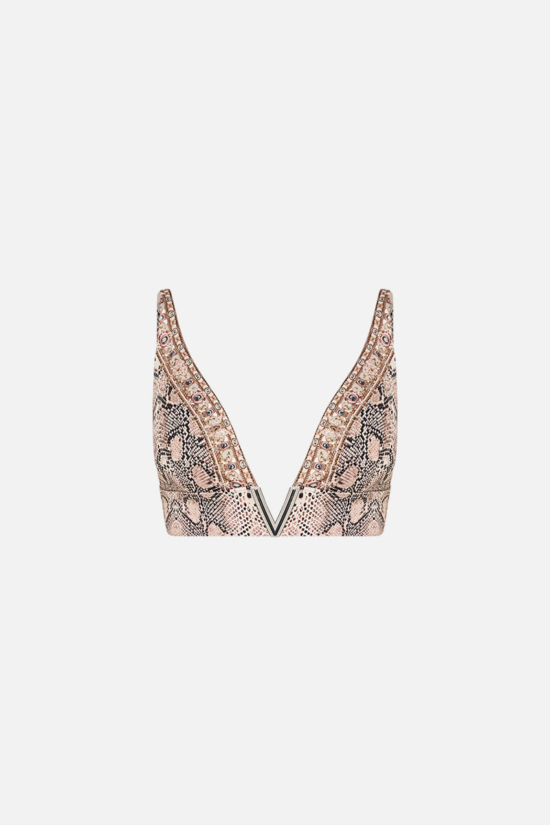 V NECK HARDWARE BRA ADIEU YESTERDAY