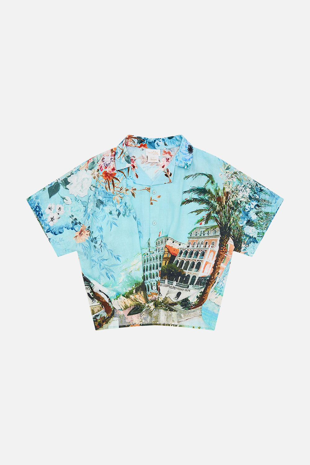 Milla By CAMILLA kids crop shirt in From Sorrento With Love print