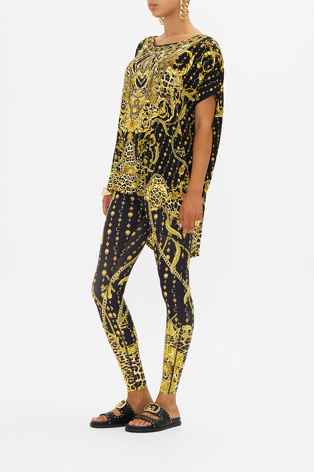 CAMILLA activewear tee in Nouveau Nature print