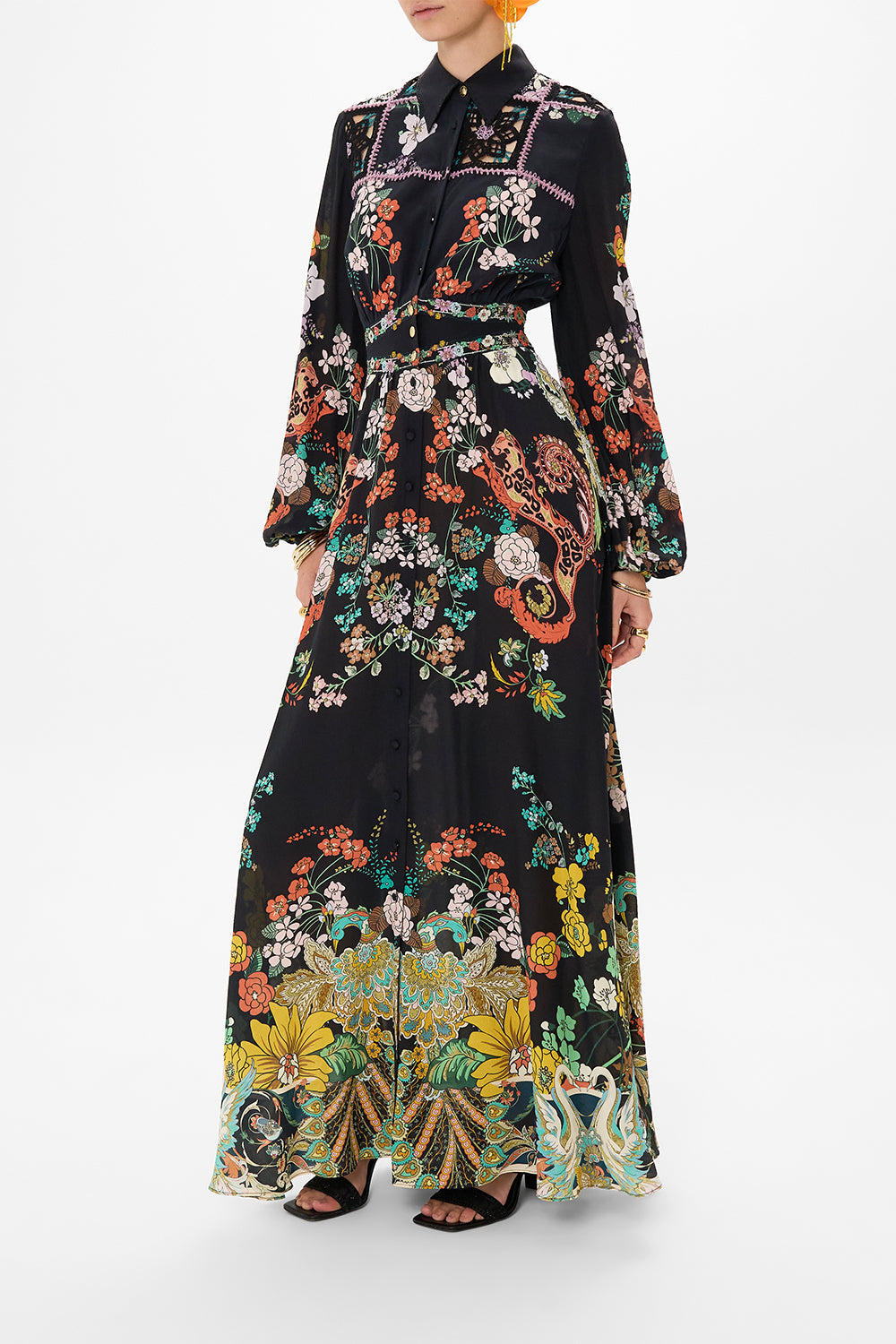 CAMILLA maxi dress in We Wore Folklore print