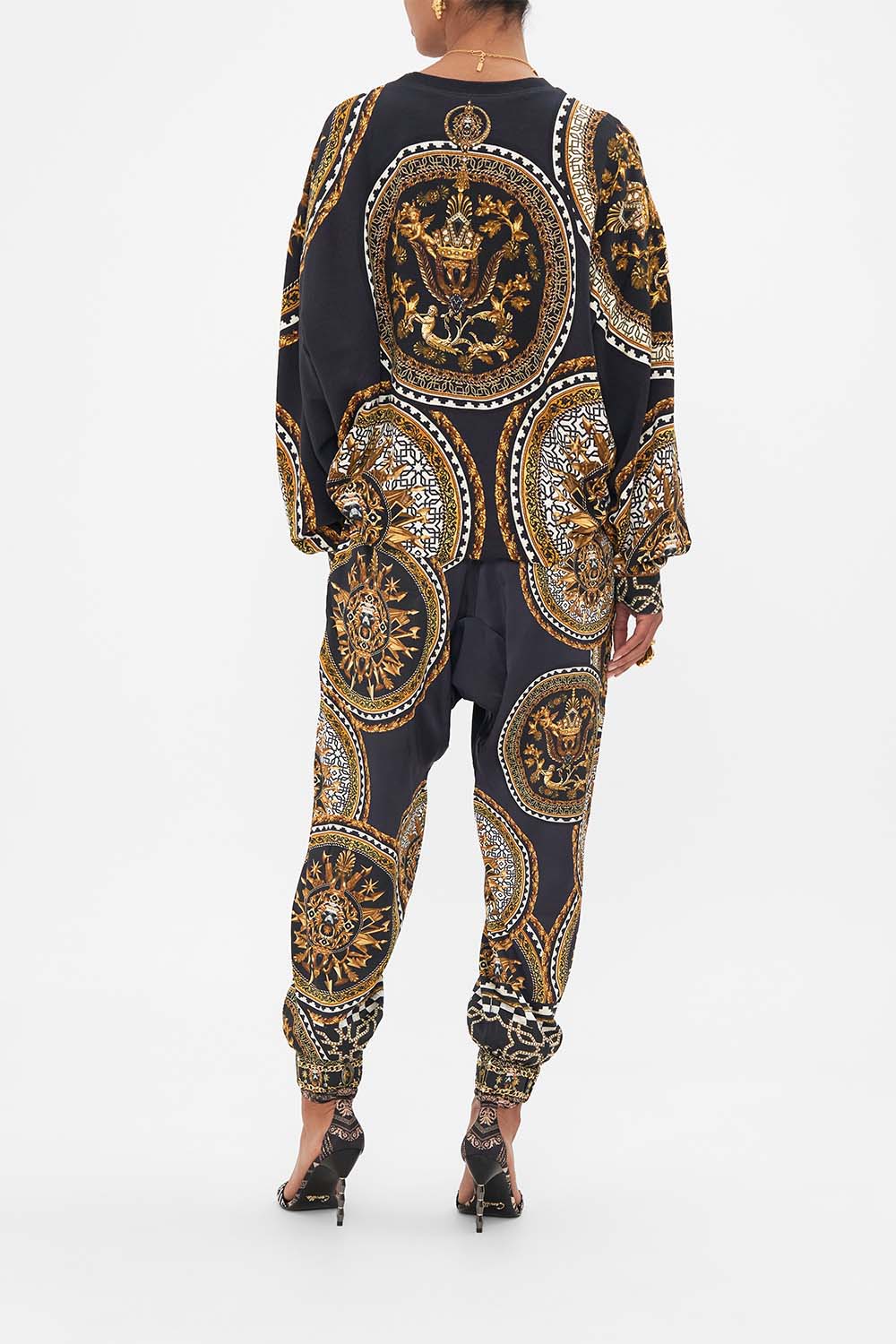 DROP CROTCH TRACK PANT DUOMO KALEIDO