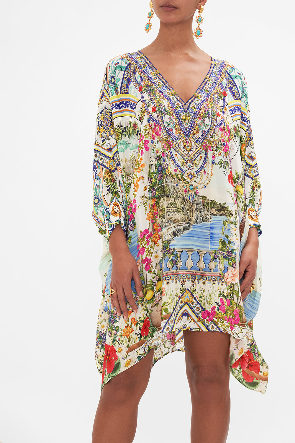 SHORT KAFTAN WITH CUFF AMALFI AMORE