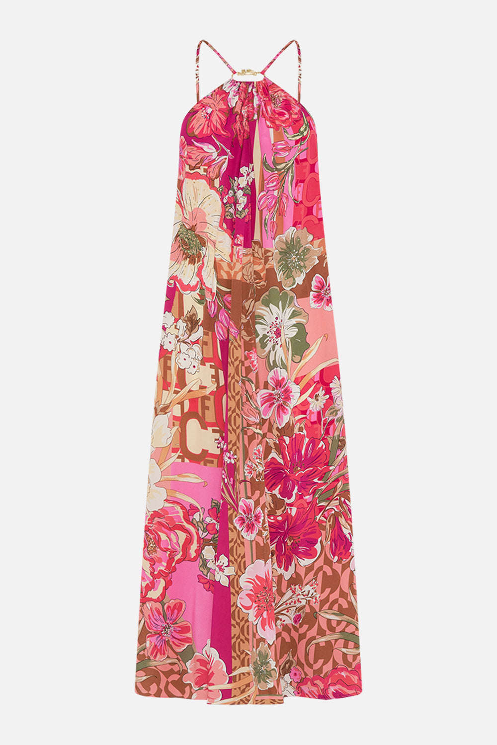 GATHER NECK HALTER MAXI DRESS A GIRL NAMED FLORENCE