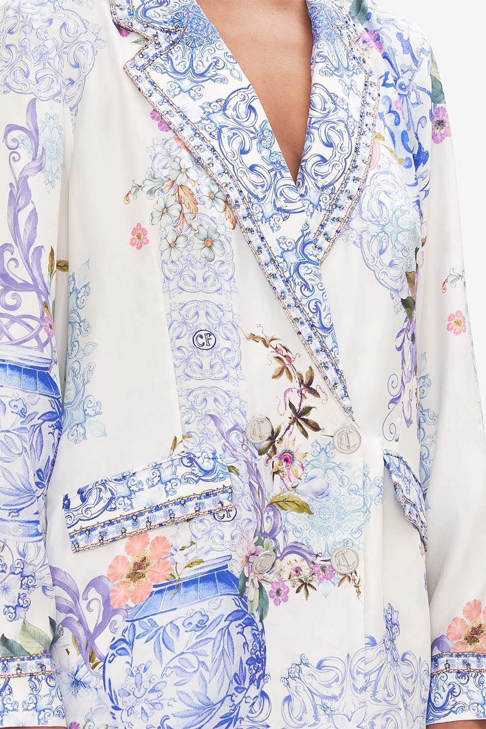 DOUBLE BREASTED SOFT JACKET PAINT ME POSITANO