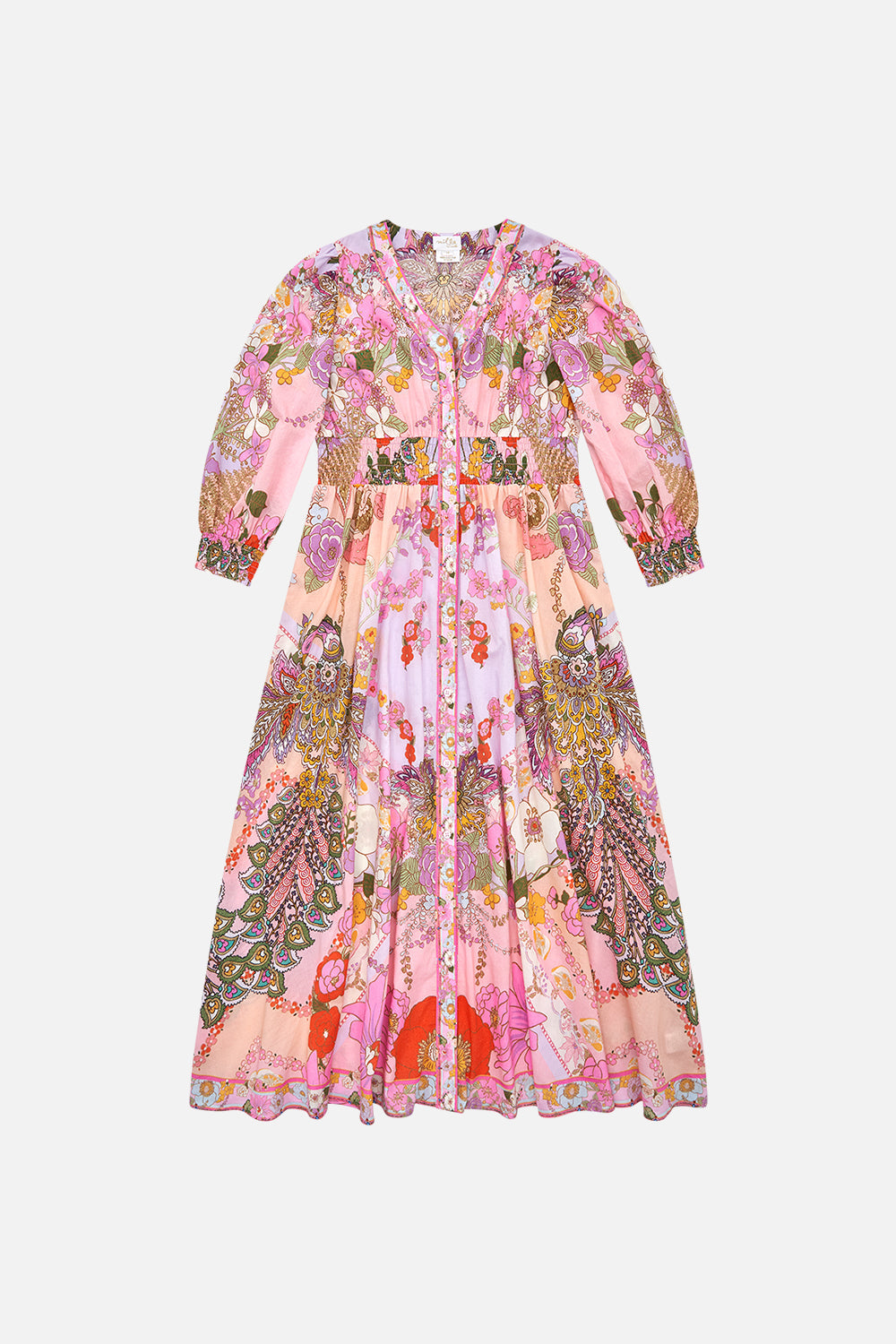 Milla by CAMILLA pink floral maxi dress in Clever Clogs print