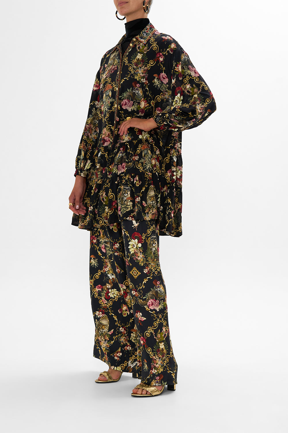 CAMILLA floral Straight Leg Pant in Told in the Tapestry
