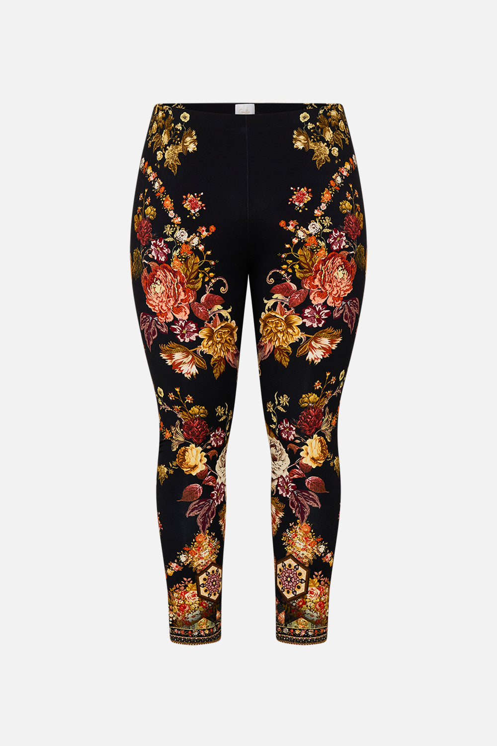 CAMILLA floral leggings in Stitched In Time print.