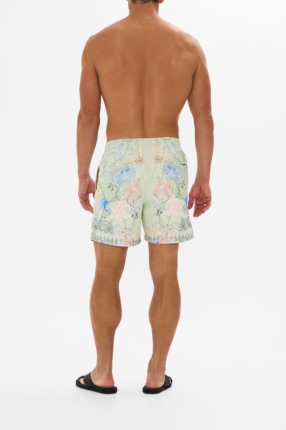 Hotel Franks by CAMILLA black mid length boardshort in Dreaming in Dutch