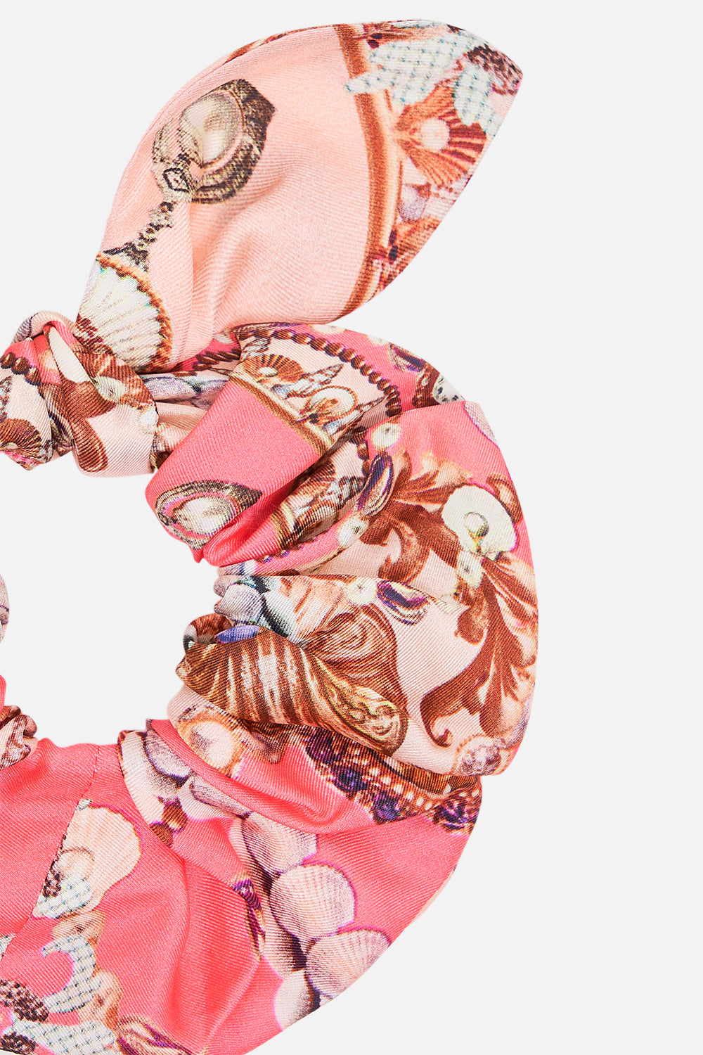 CAMILLA pink scrunchie in Shell Games