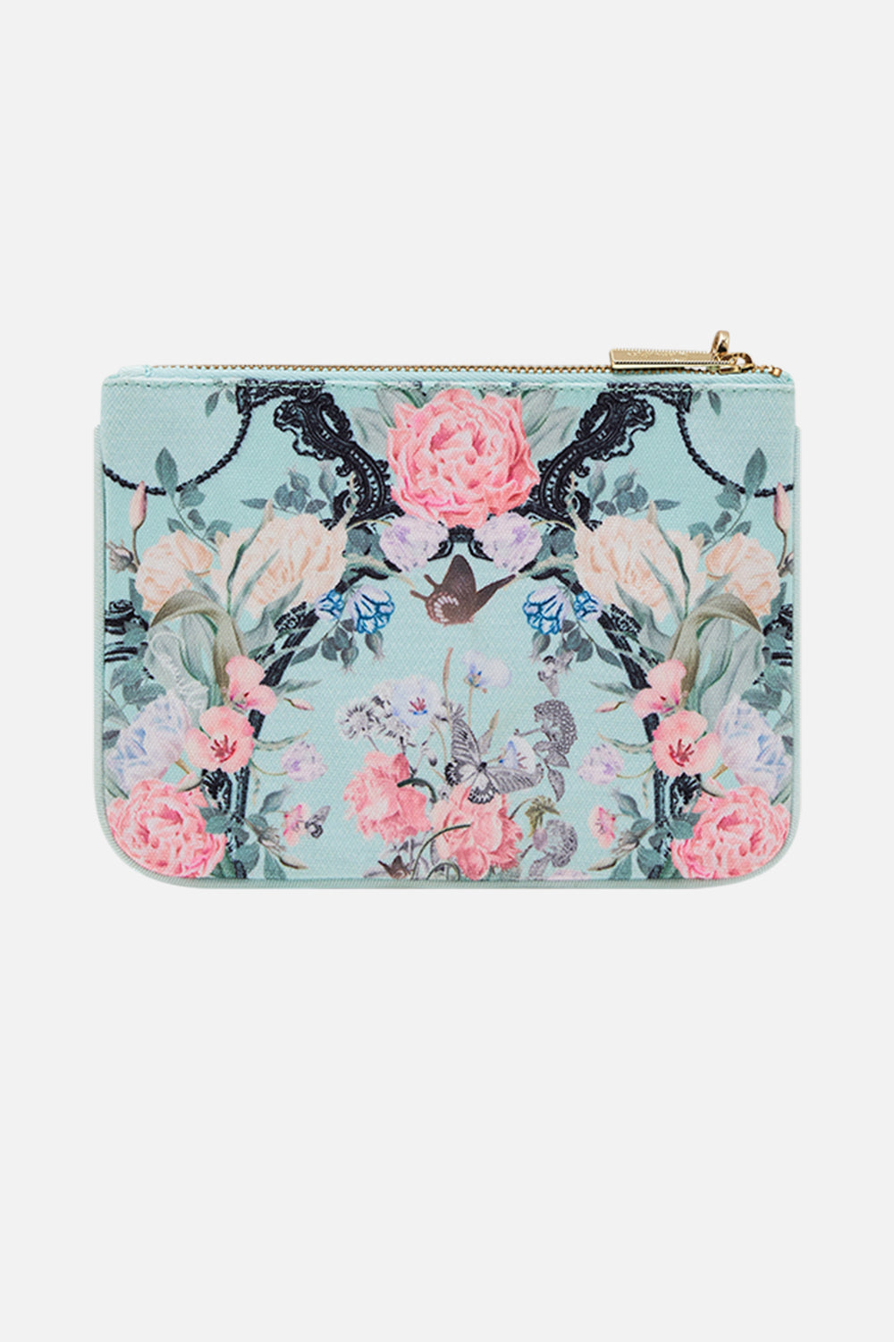 CAMILLA floral coin and phone purse in Petal Promise Land