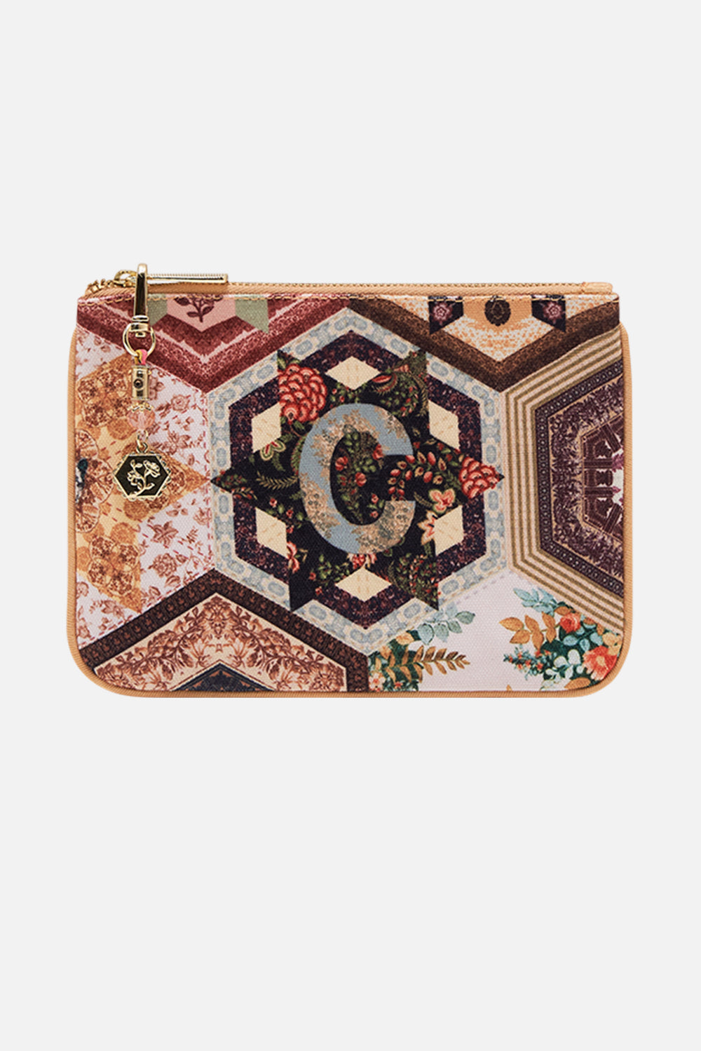 CAMILLA floral coin and phone purse in Stitched in Time