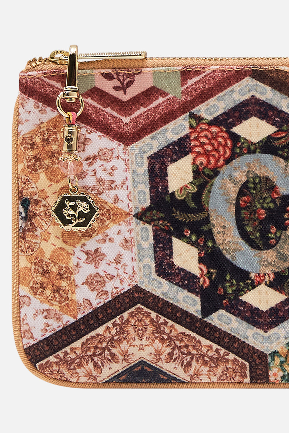CAMILLA floral coin and phone purse in Stitched in Time