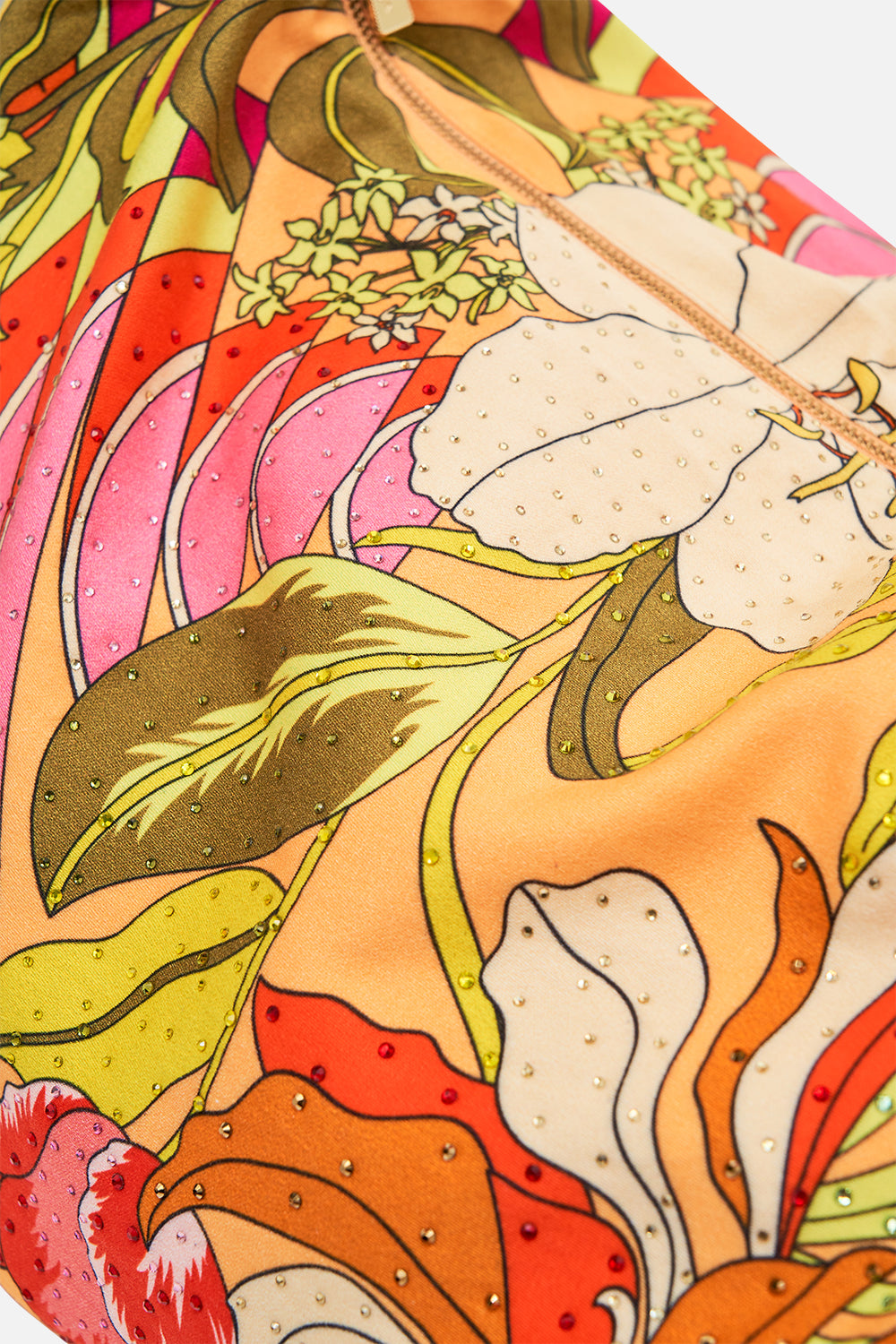 CAMILLA floral slouch shoulder bag in The Flower Child Society