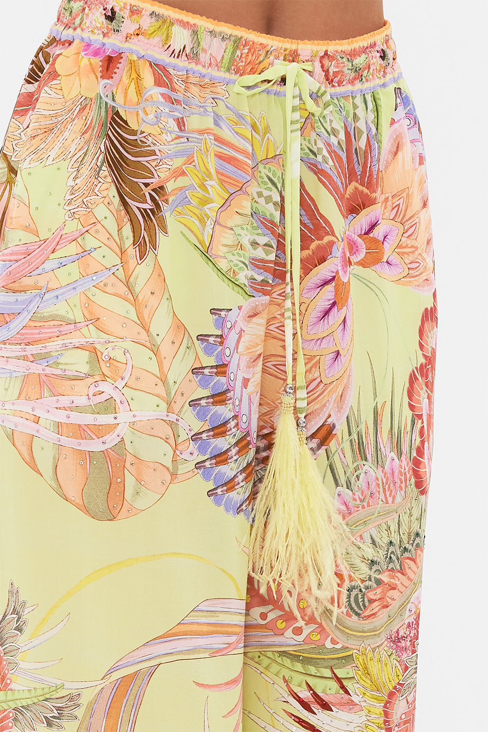 CAMILLA silk pants Cosmic Tuscan print