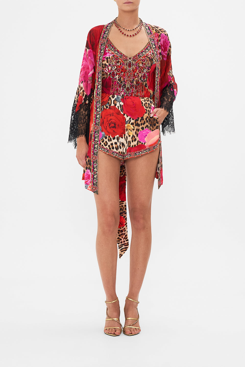 V-NECK BIAS CAMI HEART LIKE A WILDFLOWER