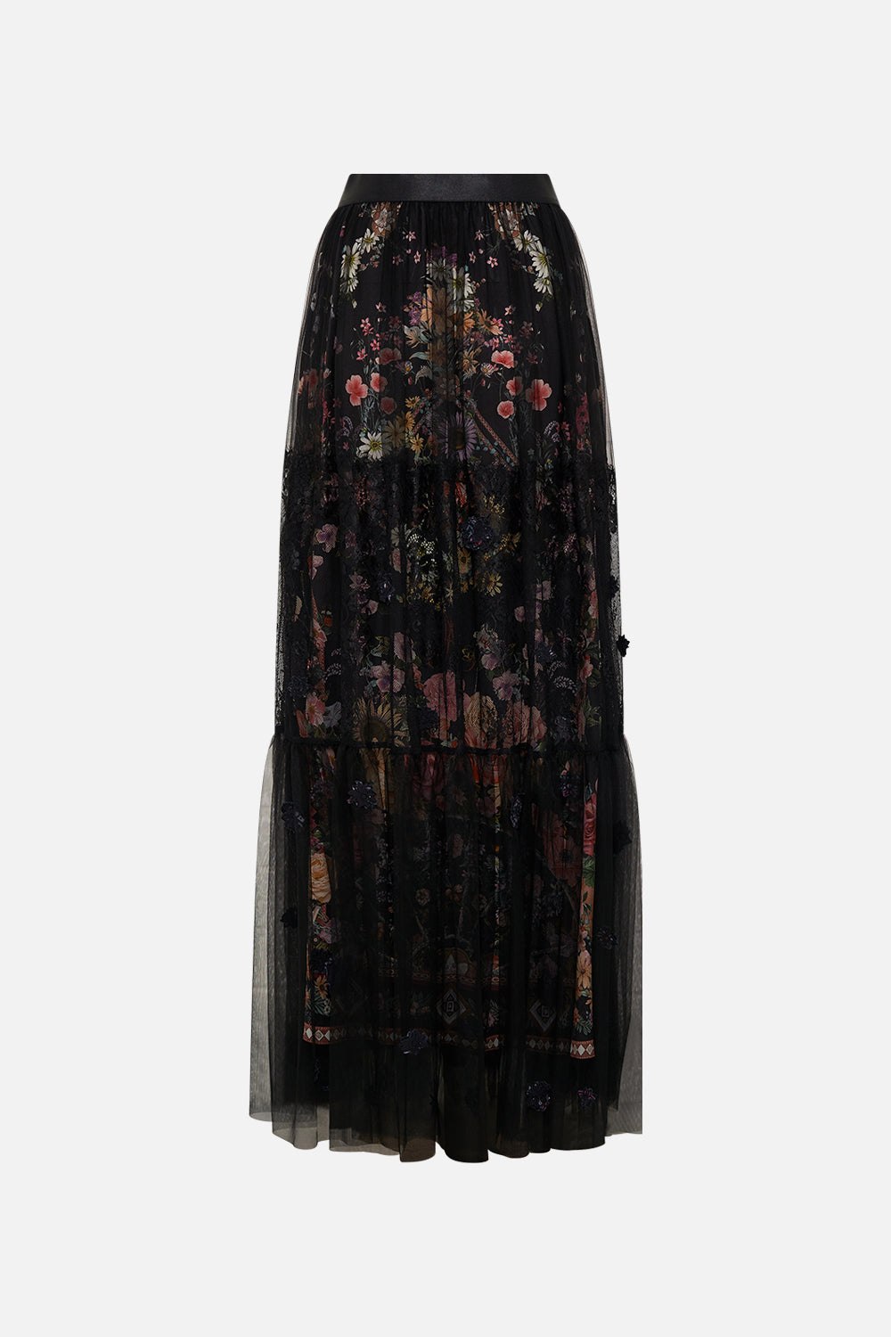 WAISTBAND RUFFLE HEM SKIRT LETTERS FROM A VINEYARD